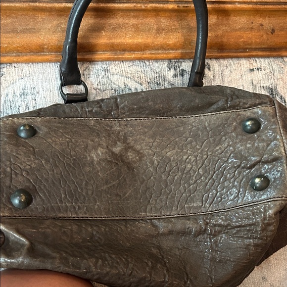 All Saints Dark Brown Leather Shoulder Bag - Picture 12 of 13